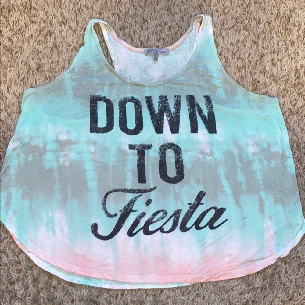 Tie dye crop top. No flaws.